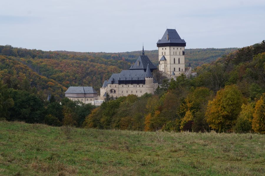 Karlstejn bos herfst tsjechie