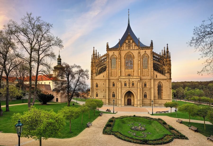 St. Barbarakathedraal in Kutná Hora Tsjechië