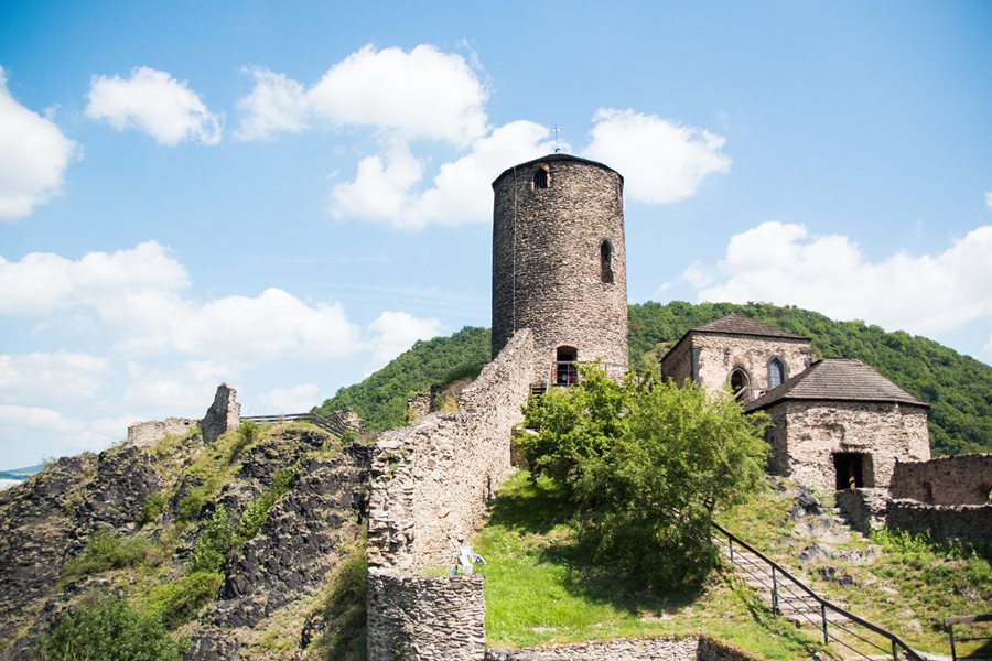 Kasteel Strekov aan de Elbe