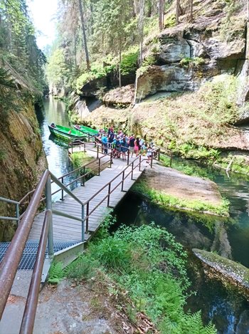 Boheems Zwitserland kloof Hrensko