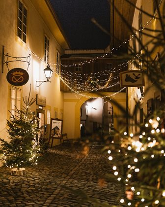 Unesco krumlov tsjechie winter