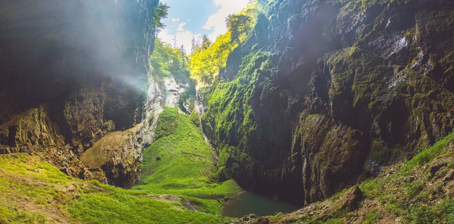 Macocha Abyss Moravische Karst grot