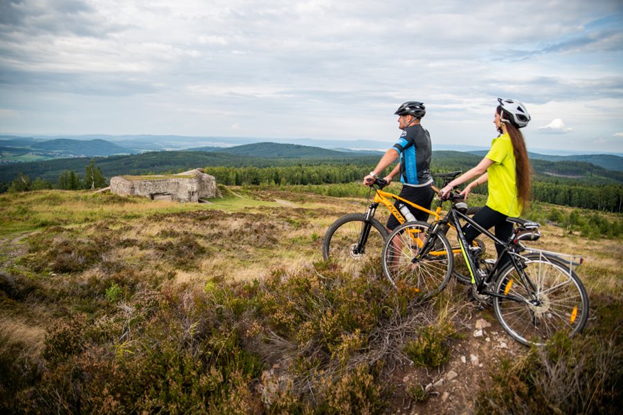 Fietsen in Brdy natuurgebied
