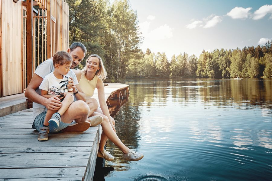 Genieten van een vakantie met de familie bij hotel Kouty ©CzechTourism Vakantie met kinderen in Tsjechië water