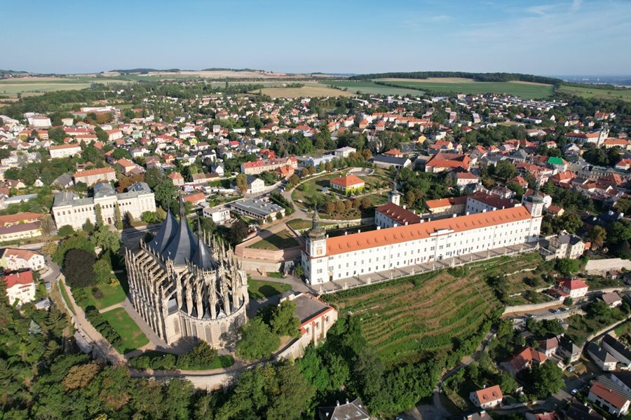 View landschap Kutná Hora