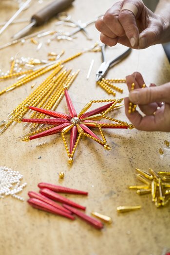 Kerststerren van kraaltjes ©Rautis Kerstdecoratie van Rautis