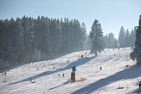 Skiën in Lipno skigebied Tsjechïë