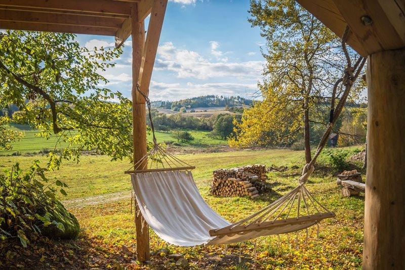 Treehouse u lipového květu, archív Vysočina Tourism Treehouse u lipového květu, archív Vysočina Tourism