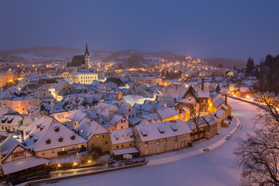 Cesky krumlov winter