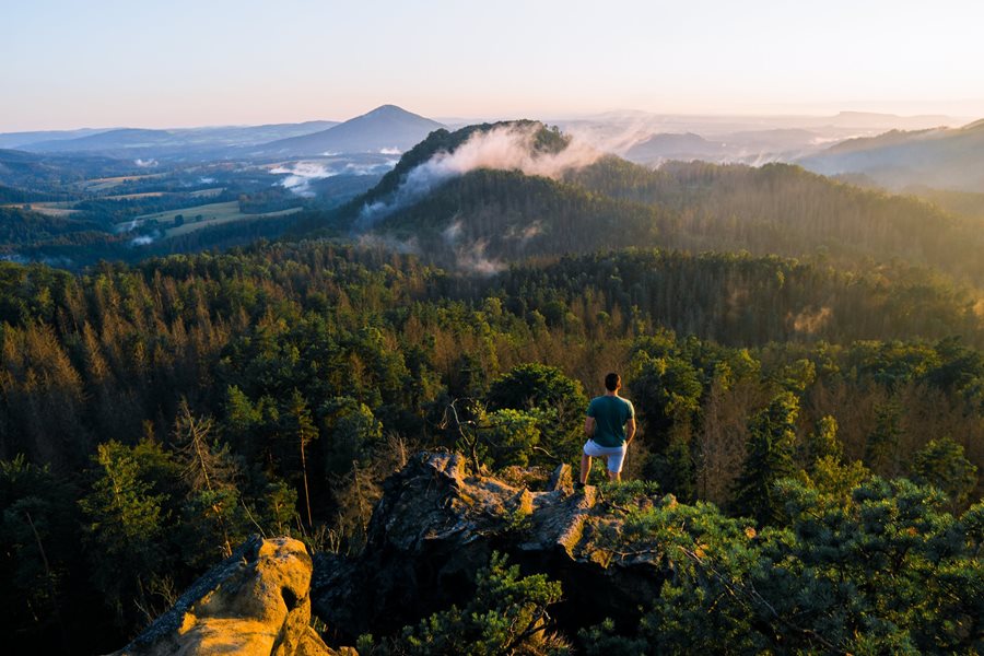 Uitzicht Rudolfův kámen in Boheems Zwitserland ©Kubicek Boheems Zwitserland wandelen Hrebenovka