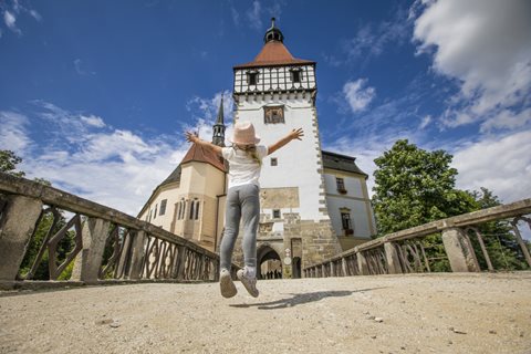 Blatná in zomer Zuid-Bohemen