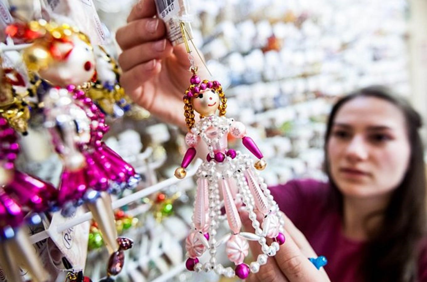 Glass bead shop ornaments