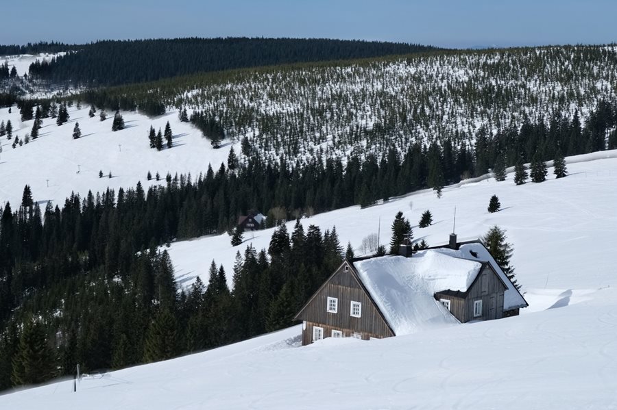 Spinderluv mlyn skien in het noorden van Tsjechië