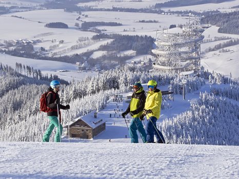 sky walk winter skiën