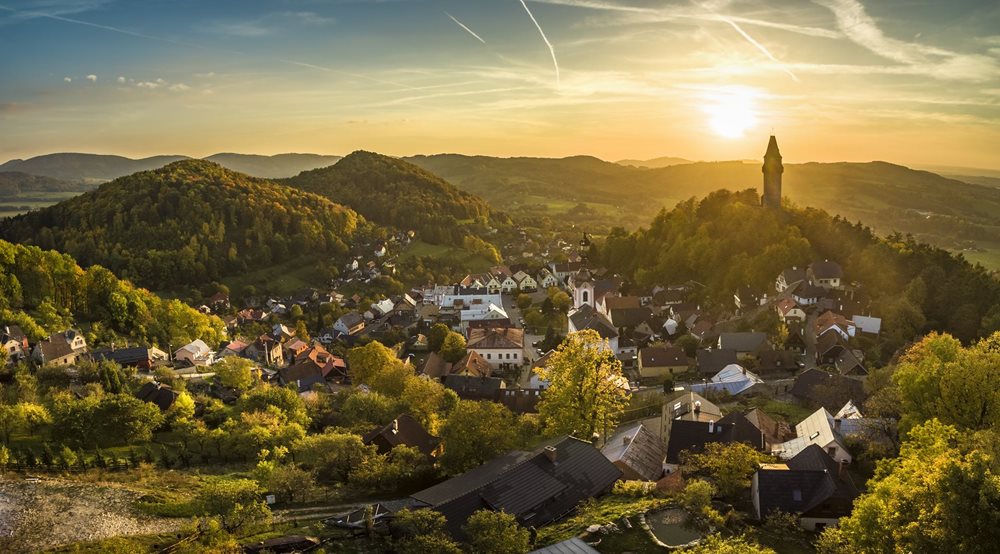 Štramberk with Trúba tower, Czech Republic