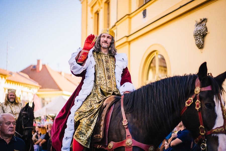 De historische optocht van Karel IV in M&#x11B;ln&#xED;k