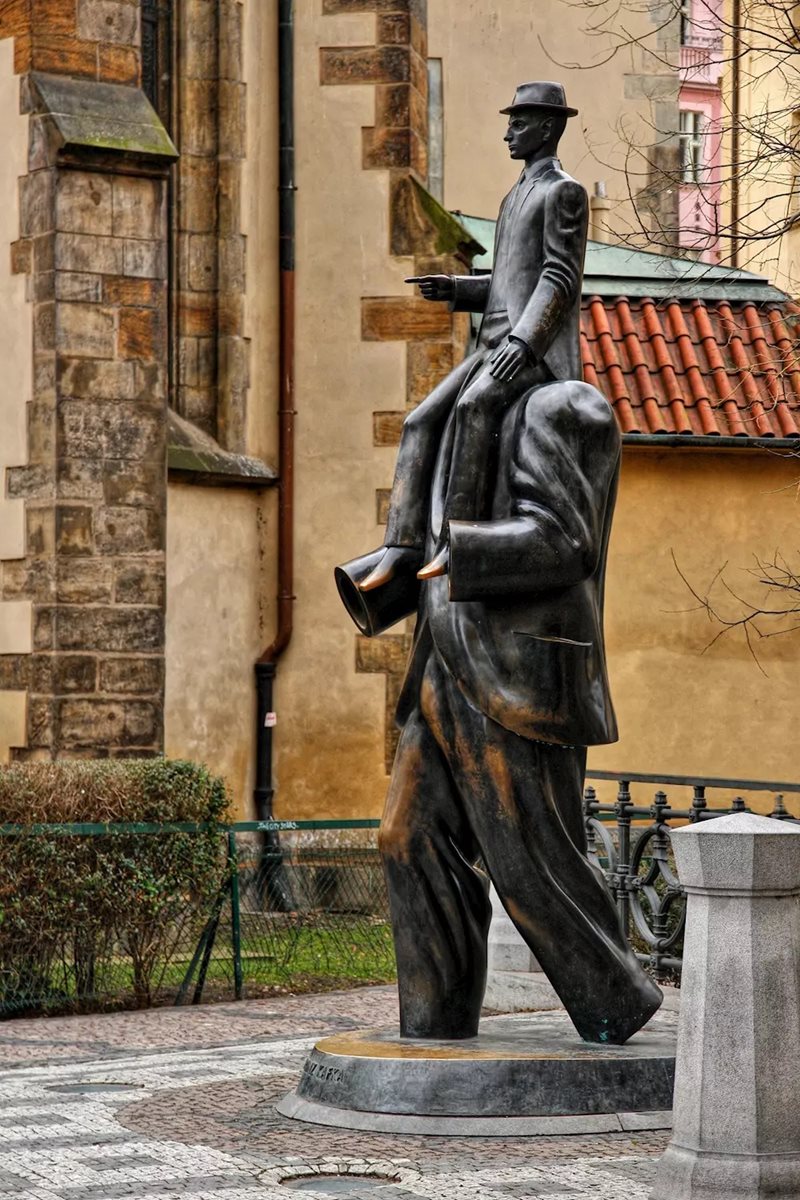 Bronze Franz Kafka Sculpture by Jaroslav R&#xF3;na