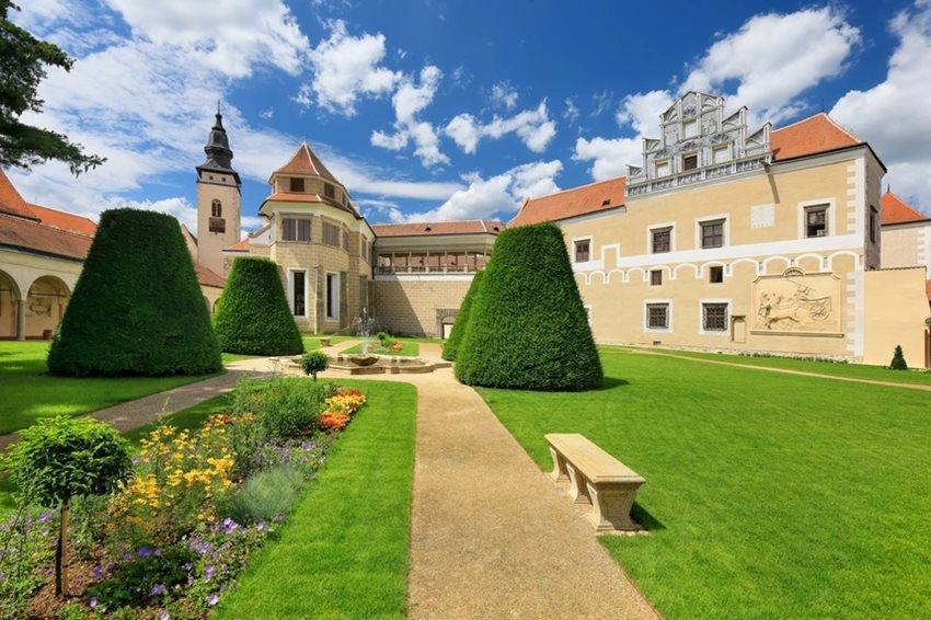 UNESCO Telč Chateau Garden after reconstruction