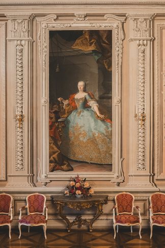 Schilderij in het chateau ©The Nomads Family Schilderij in het chateau ©The Nomads Family