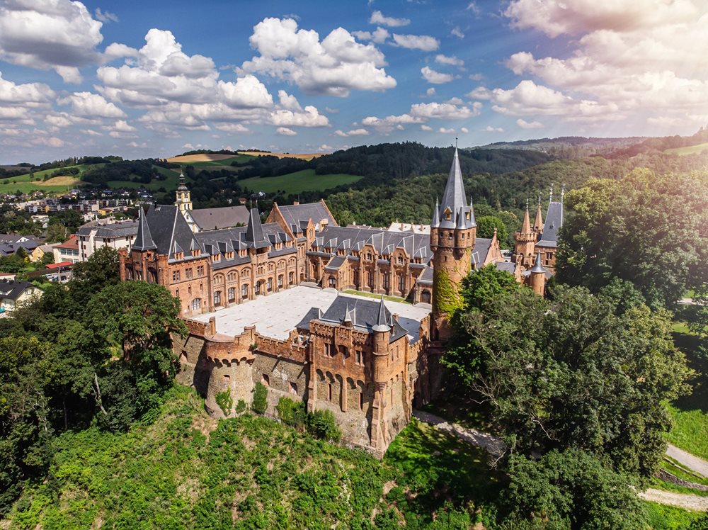 Hradec nad Moravicí red chateau, Czechia