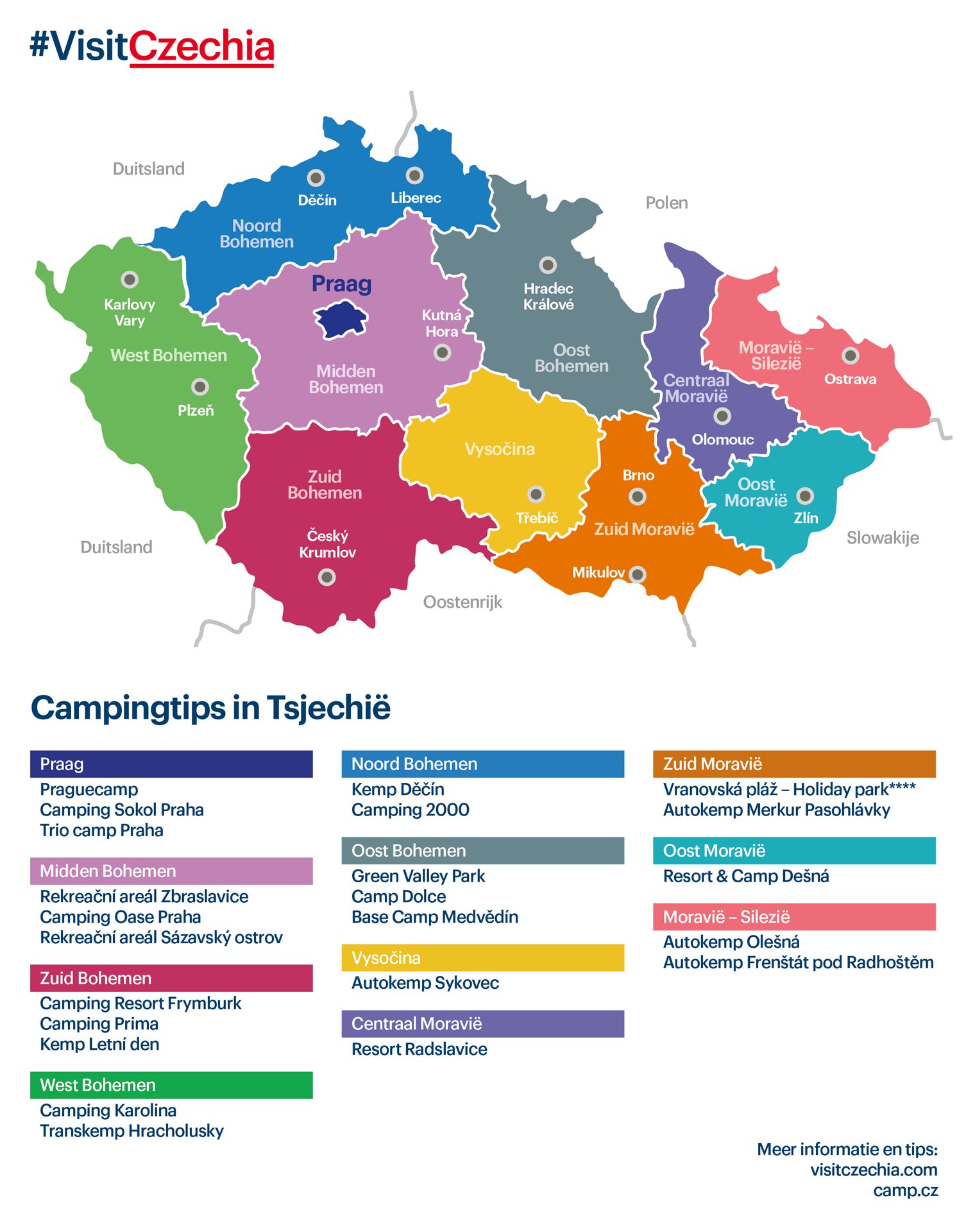 Kampeerkaart Tsjechië