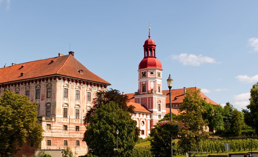 De stad Roudnice nad Labem ©Říp - ops Roudnice en Labem