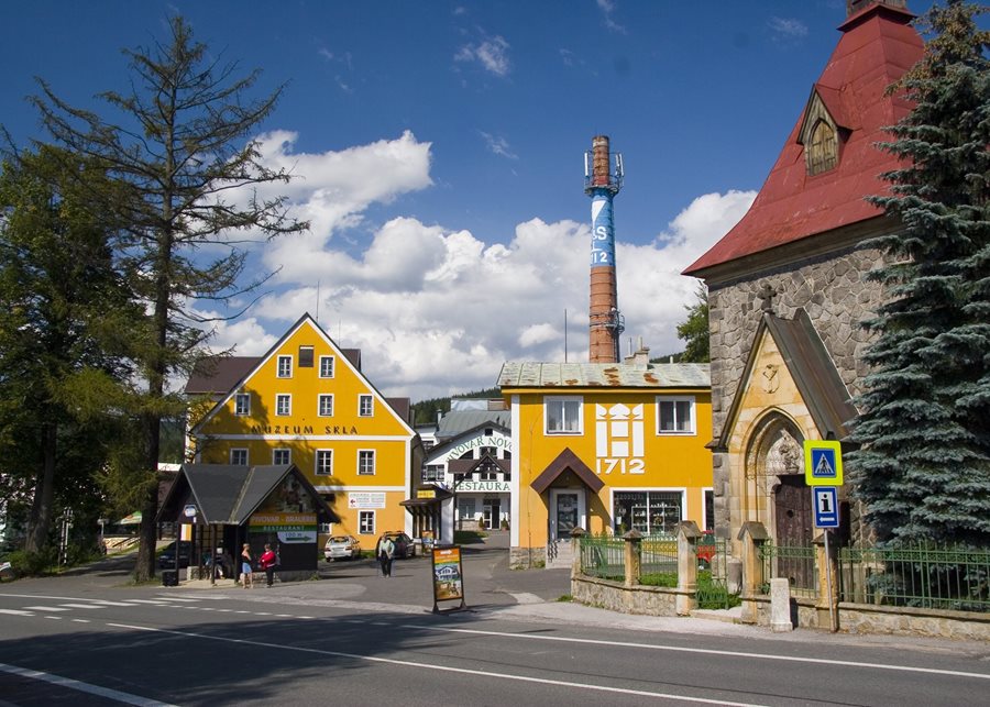 Harrachov glas, brouwerij en bierspa