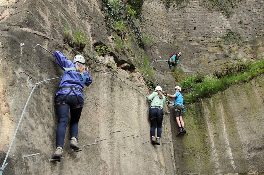 Via ferrata Decin in Boheems Zwitserland