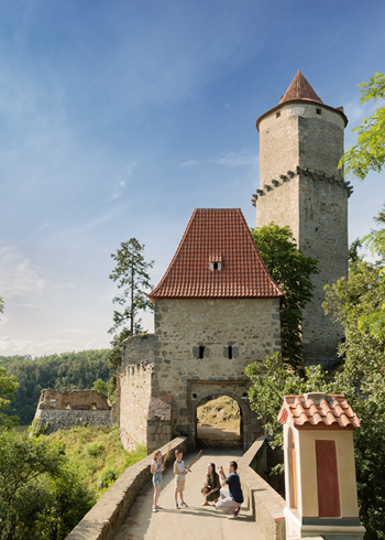 Zvikov kasteel Zuid-Bohemen familie