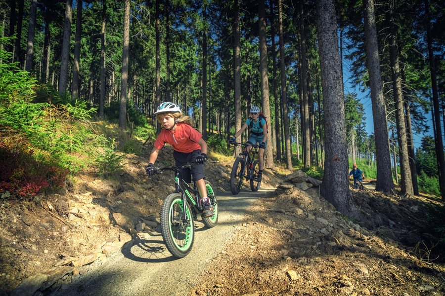 Trailpark Klínovec in het Ertsgebergte