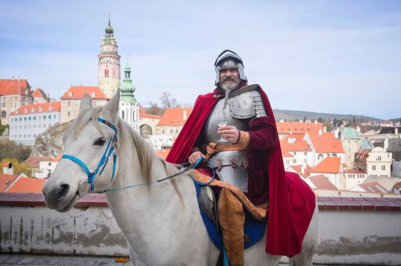 Sint Maarten viering in Český Krumlov Cesy Krumlov Sint Maarten viering