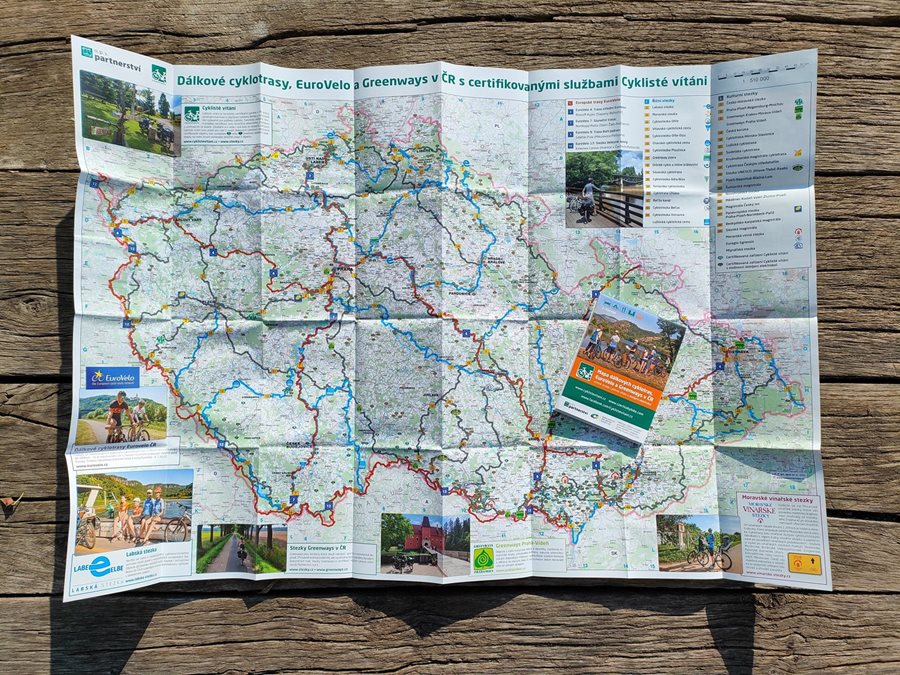 Fietskaart Tsjechië