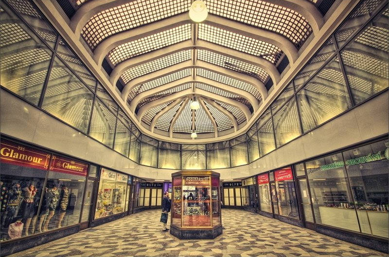 The Alfa Arcade in Brno