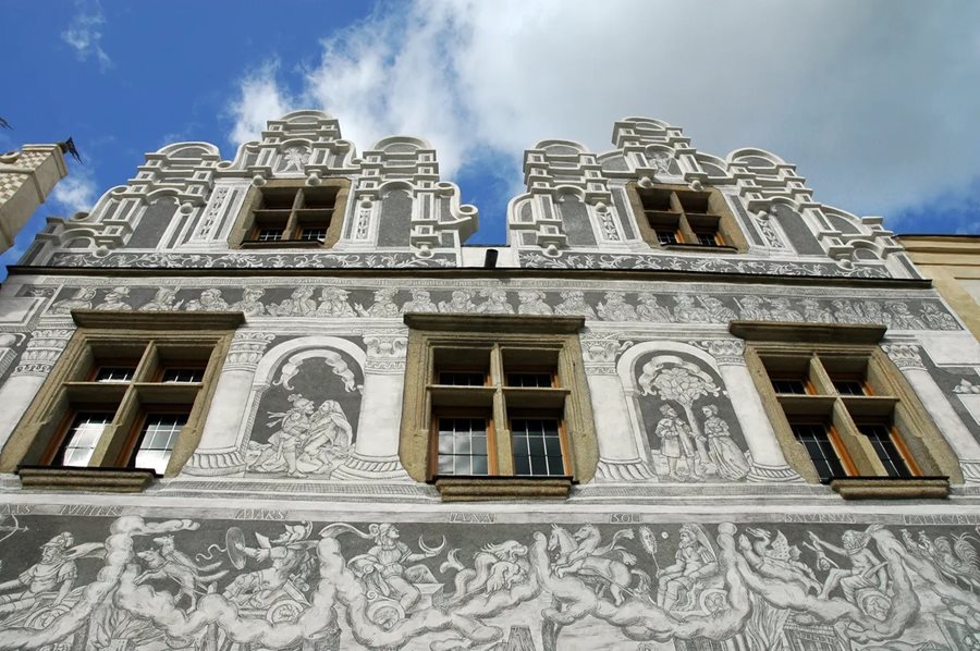 renaissance gevel in Slavonice