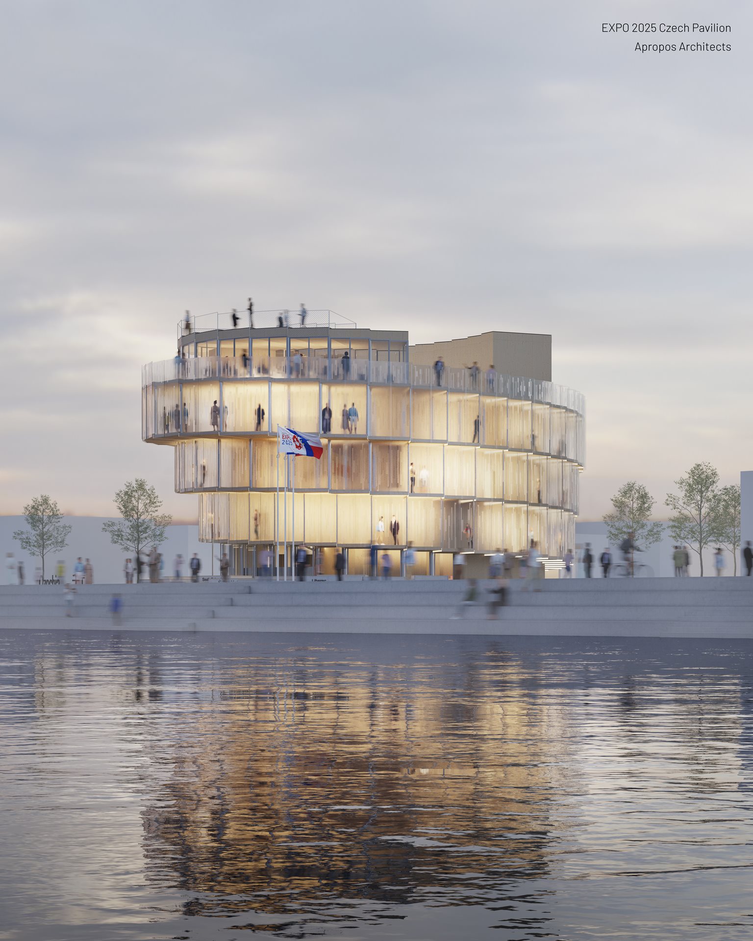 2025年EXPOチェコ館：サステナブルなスパイラル構造と芸術 | VisitCzechia