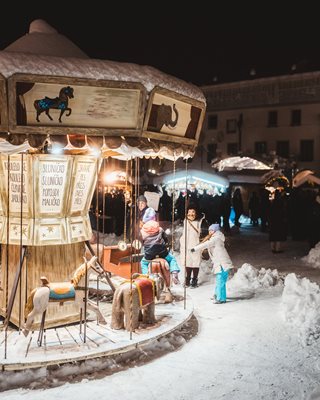 Cesky Krumlov winter advent Tsjechië