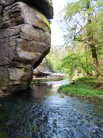 Hrensko kloven in Boheemse Zwitserland