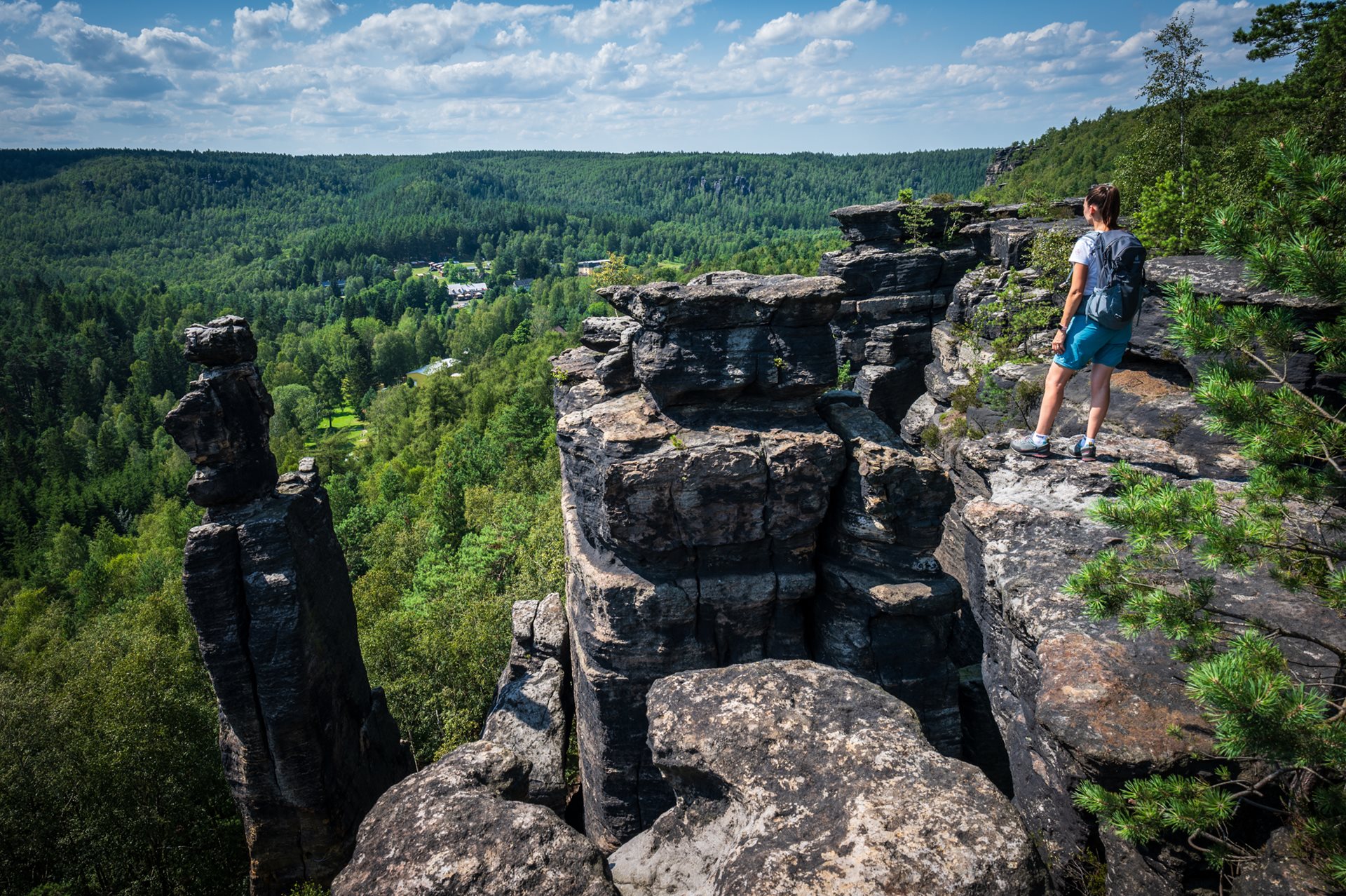 De Ostrov in het Elbezandsteengebergte ©Filip Holič Ostrov rotsen in Elbezandsteengebergte