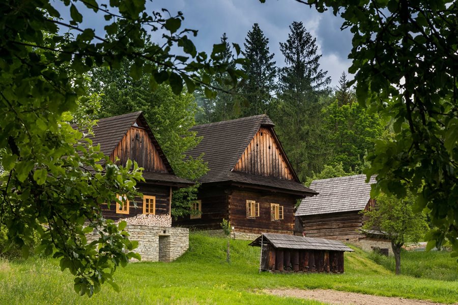 Openluchtmuseum in Oost-Moravië in Tsjechië