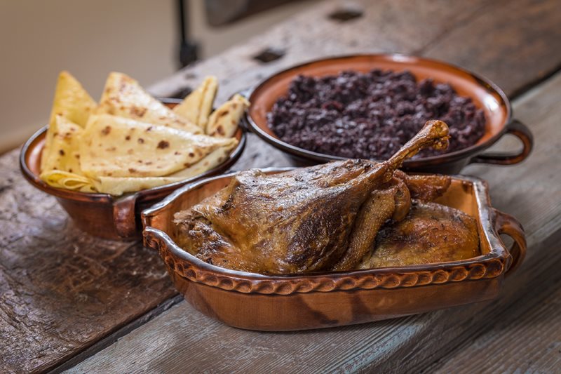 A roasted goose A roasted goose