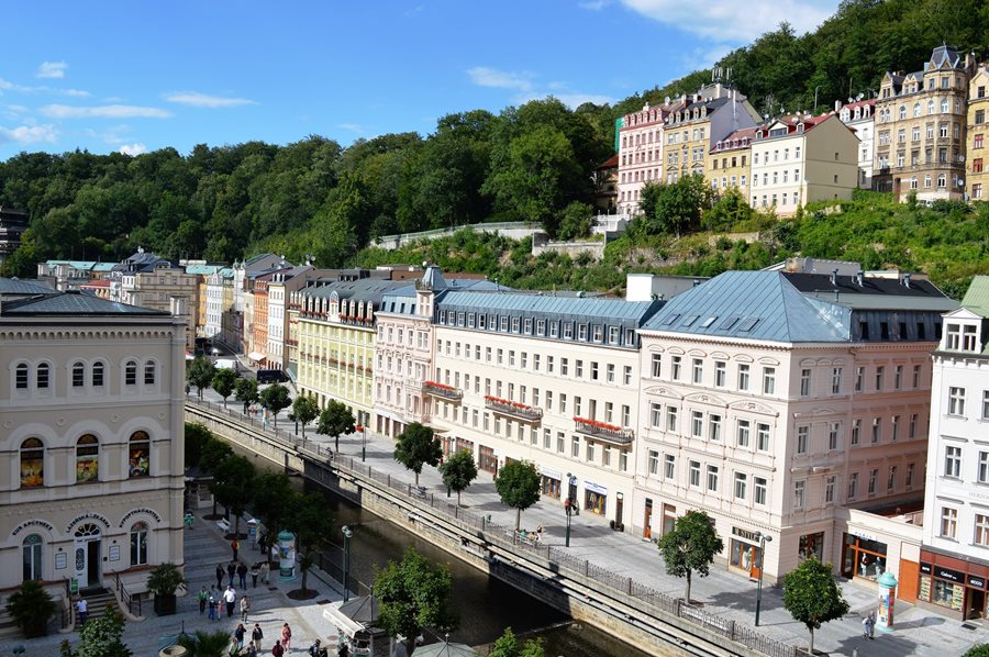Centrum van Karlovy Vary