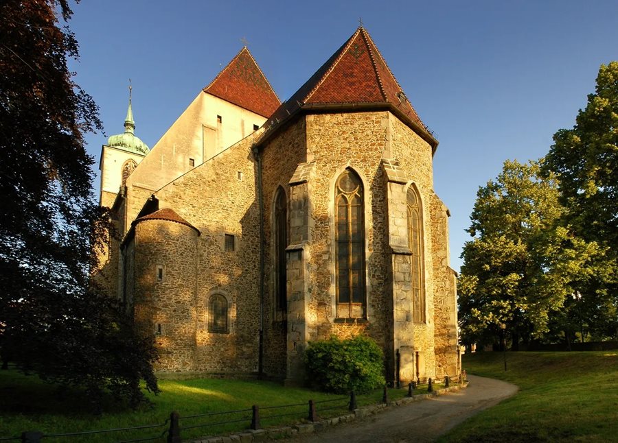 St. Jacobskerk in Jihlava in Vysocina