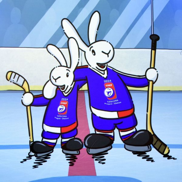 Official mascots of Ice Hockey World Championship 2024 Czechia