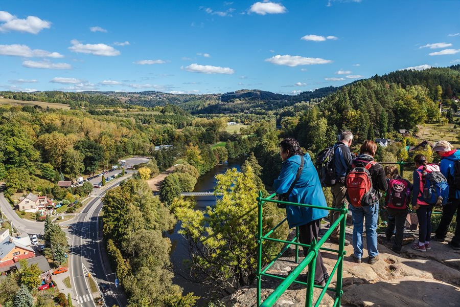 Boheems Paradijs in Tsjechië Mala skala uitzicht