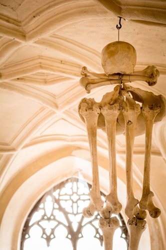 Bottendecoratie ©Ales Otava Photography Sedlec ossuarium