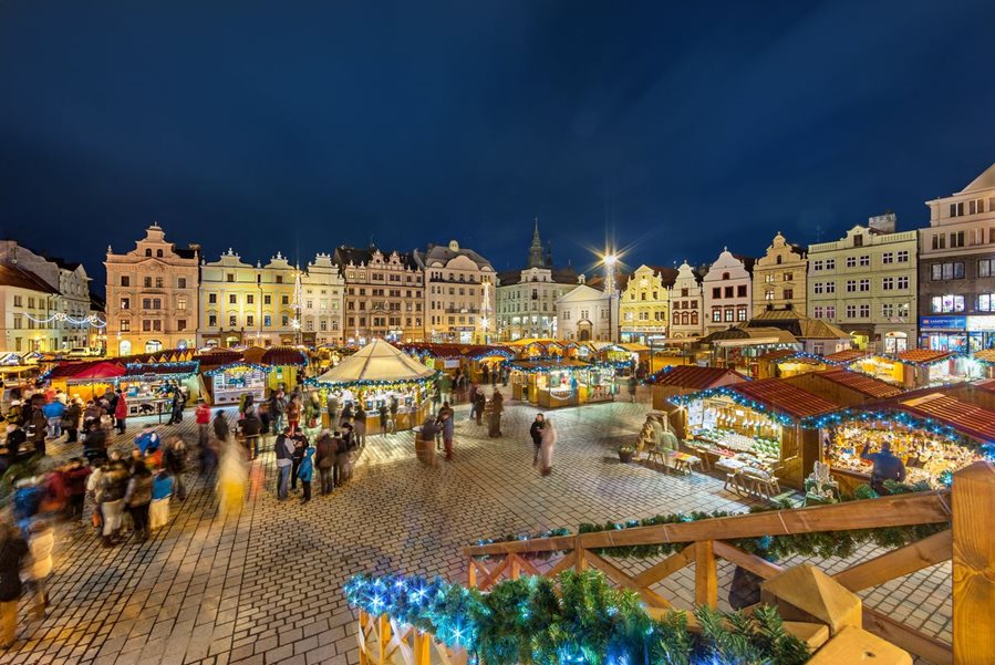 Kerstmarkt in Pilsen