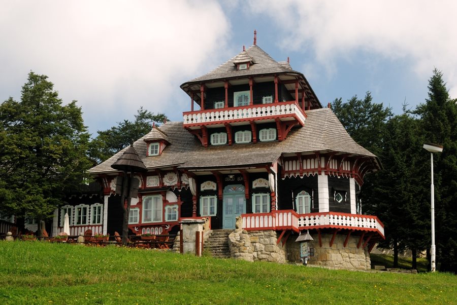 Pustevny folklore huizen Pustevny
