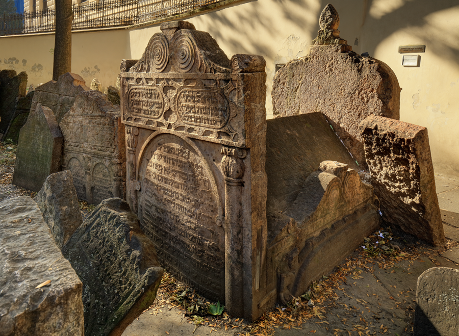 Joodse begraafplaats in Praag